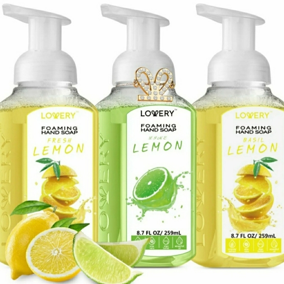 LIME LEMON Gentle Cleansing ALL Natural Moisturizing Foaming Hand Soap (2 pack) - Picture 6 of 8